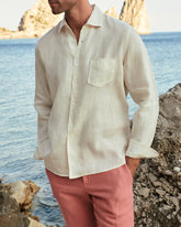 Washed Linen Panama Shirt - L16PA - Eggnogg | 