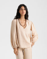 Linen Paros Shirt - Women’s Tops & Shirts | 