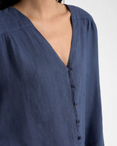 Linen Monterey Shirt - Women’s Tops & Shirts | 