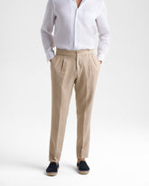 Woven Linen Portofino Trousers - Men’s Clothing | 
