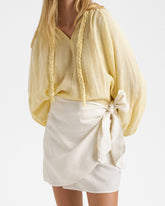 Linen Azul Skirt - Women’s Skirts | 