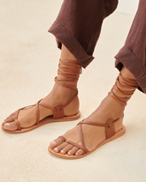 Sandali St Tropez in Pelle con Lacci  | 
