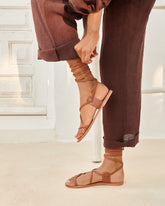 Sandali St Tropez in Pelle con Lacci  | 