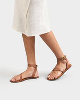 Chloe Chunky Gladiator Leather Sandals - Women’s Sandals | 