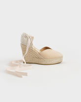 Suede Heart-Shaped Wedge Espadrilles - Wedge Espadrilles | 