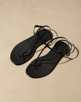 Kate Leather Knot Sandals - Women’s Sandals | 