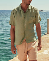 Camicia Havana Con Colletto Cubano In Lino Tinto Capo | 
