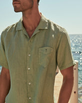 Camicia Havana Con Colletto Cubano In Lino Tinto Capo | 