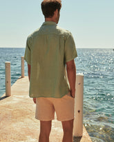 Camicia Havana Con Colletto Cubano In Lino Tinto Capo | 