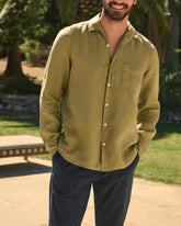Washed Linen Panama Shirt - Men's Summer Sale | 