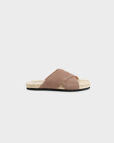 Suede Crossed Bands Sandals - Men's Shoes | 