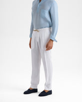 Washed Linen Venice Trousers - Men’s Clothing | 
