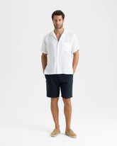 Camicia Havana Con Colletto Cubano In Lino  | 