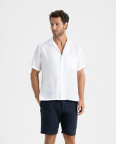 Linen Havana Camp-Collar Shirt - Men’s Shirts | 