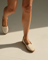 Demi Canvas Venetian Slippers - Ballet Flats & Slippers | 
