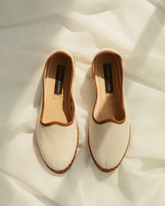 Demi Canvas Venetian Slippers | 