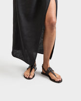 Anne Croco Embossed Leather Thong Leather Sandals - Women’s Sandals | 