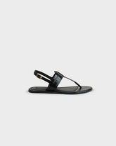 Anne Croco Embossed Leather Thong Leather Sandals - Women’s Sandals | 