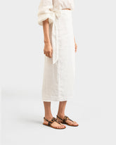 Anne Calf Hair Thong Leather Sandals | 