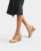 Diana Soft Suede Slingback Open-Toe Wedge Espadrilles - Wedge Espadrilles | 