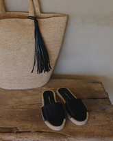 Mon Silk Satin Slide Espadrilles - Women's Shoes | 