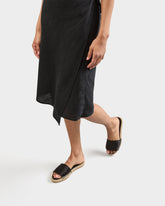 Mon Silk Satin Slide Espadrilles | 