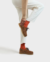 Suede and Shearling Field Moccasins - Women’s Loafers | 