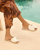 Organic Hemp Sandals With Knot - Women's Summer Sale | 