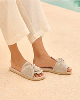 Organic Hemp Sandals With Knot - Women's Summer Sale | 