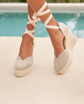 Organic Hemp Heart-Shaped Wedge Espadrilles | 