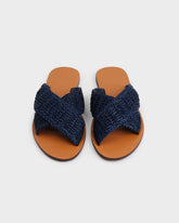Raffia Leather Sandals | 