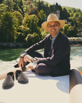 Brummel Suede Venetian Slippers - Luca Rubinacci x Manebí|Collab | 