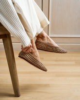 Ballerine in Pelle Intrecciata | 