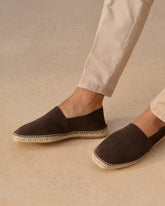 Suede Squared Toe Espadrilles - Men's Shoes | 