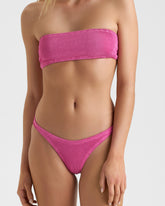 Seersucker Bandeau Bikini - Seersucker Fever | 