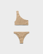 Seersucker One Shoulder Bikini - Seersucker Fever | 