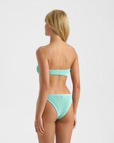 Seersucker Bandeau Bikini | 