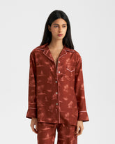 Printed Silk Natal Shirt - Women’s Tops & Shirts | 