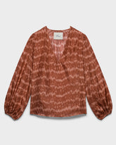 Printed Silk Paros Shirt | 