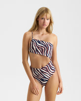 Cut-Out One-Shoulder One-Piece - One-Piece | 
