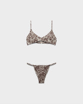 Jacquard Edged Triangle Bikini - Women’s Swimwear | 