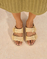Raffia Nordic Sandals - Women’s Sandals | 