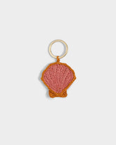 Natural Raffia Shell Charm Keyring - Keychains & Charms | 