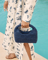 Borsa Halfmoon in Rafia | 
