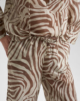 Printed Silk Cotton Voile Marbella Trousers | 