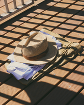 Cappello Panama in Rafia e Suede | 
