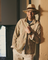 Handcrafted Raffia and Suede Panama Hat - Luca Rubinacci x Manebí|Collab | 