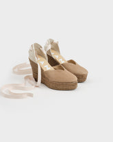 Suede Heart-Shaped Wedge Espadrilles - Wedge Espadrilles | 