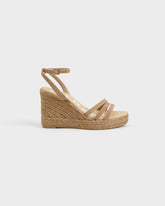 Suede Three Bands Wedge Espadrilles - Wedge Espadrilles | 