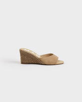 Suede Mule Wedge Espadrilles - Women’s Mules | 